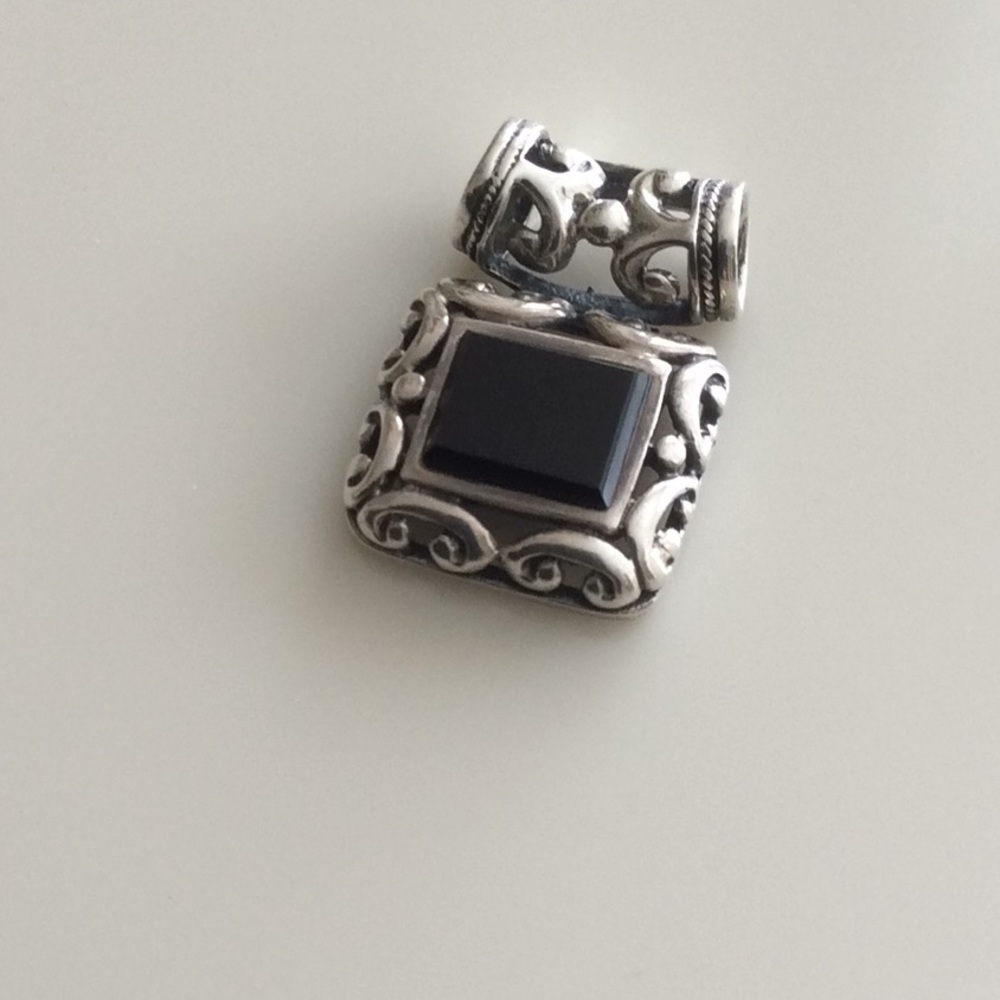 Sterling Silver Black Onyx Pendant
